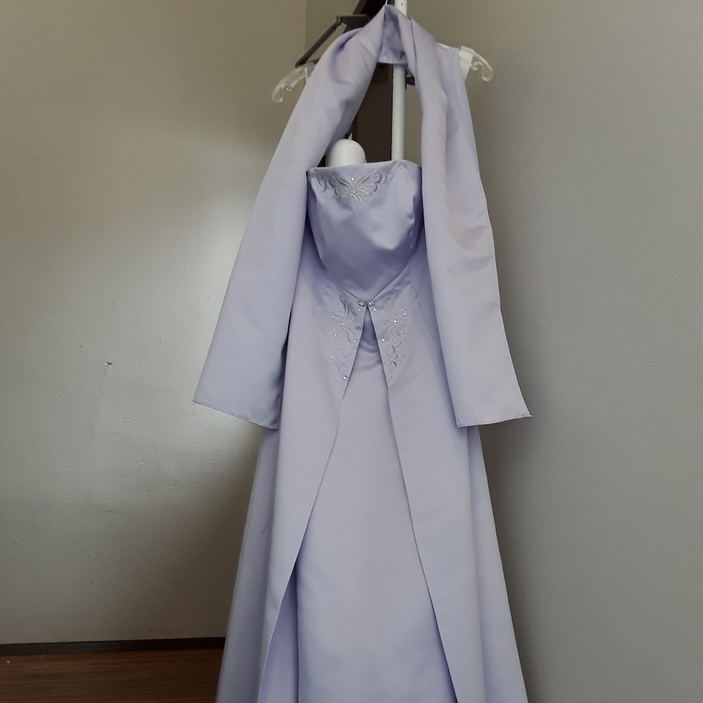 VERY NICE PURPLE/BLUE  2 PCS PROM DRESS